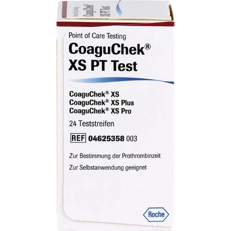INR test strips for CoaguChek XS, 24 pieces, Roche