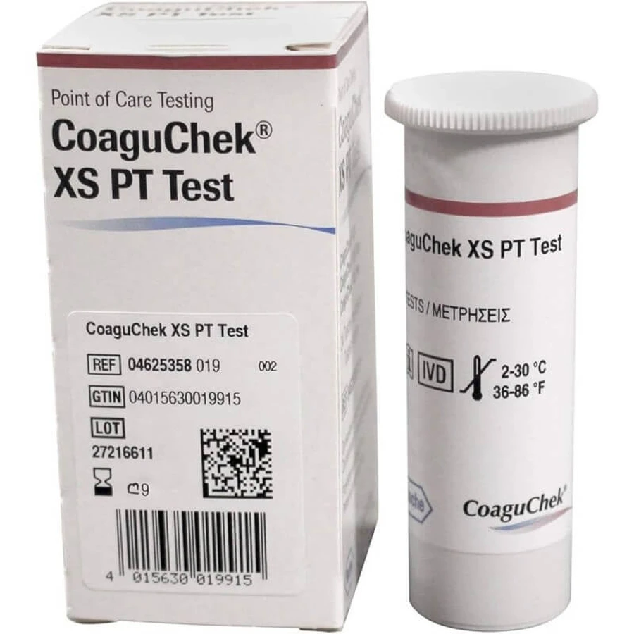 INR test strips for CoaguChek XS, 24 pieces, Roche