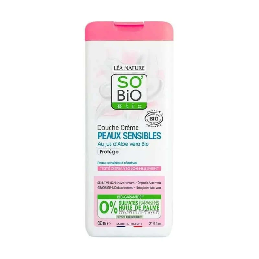 So'Bio Etic Gel douche Aloe Sensitive Skin 650Ml