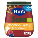 Hero Baby Eco Apple, Strawberry & Blueberry Solo Jar 120G