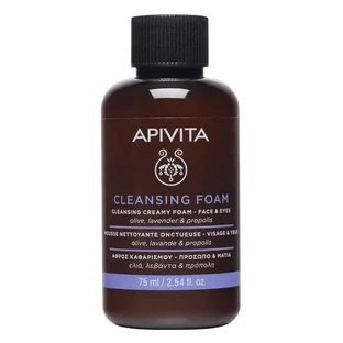Apivita Gesichts- und Augenreinigungsschaumcreme mit Olive und Lavendel , 75 ml