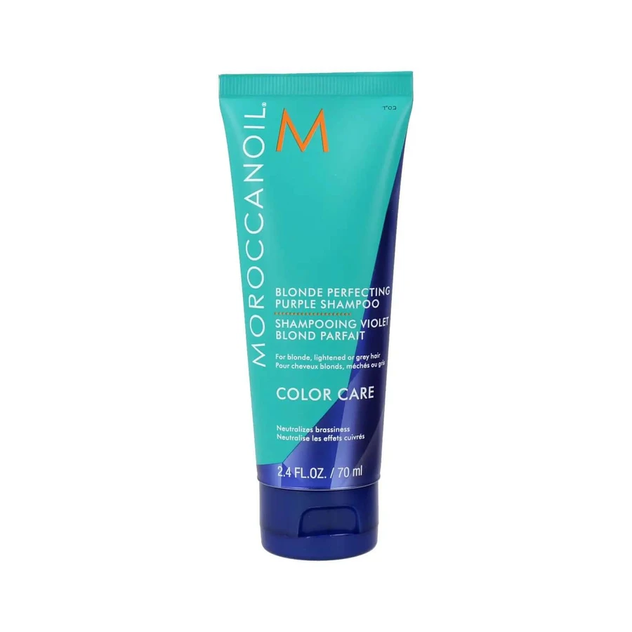 Moroccanoil Color Care Blonde Perfecting Shampoo Lila, 70 ml