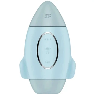 Satisfyer Mission Control Azul Vibrador Pequeño De Doble Impulso