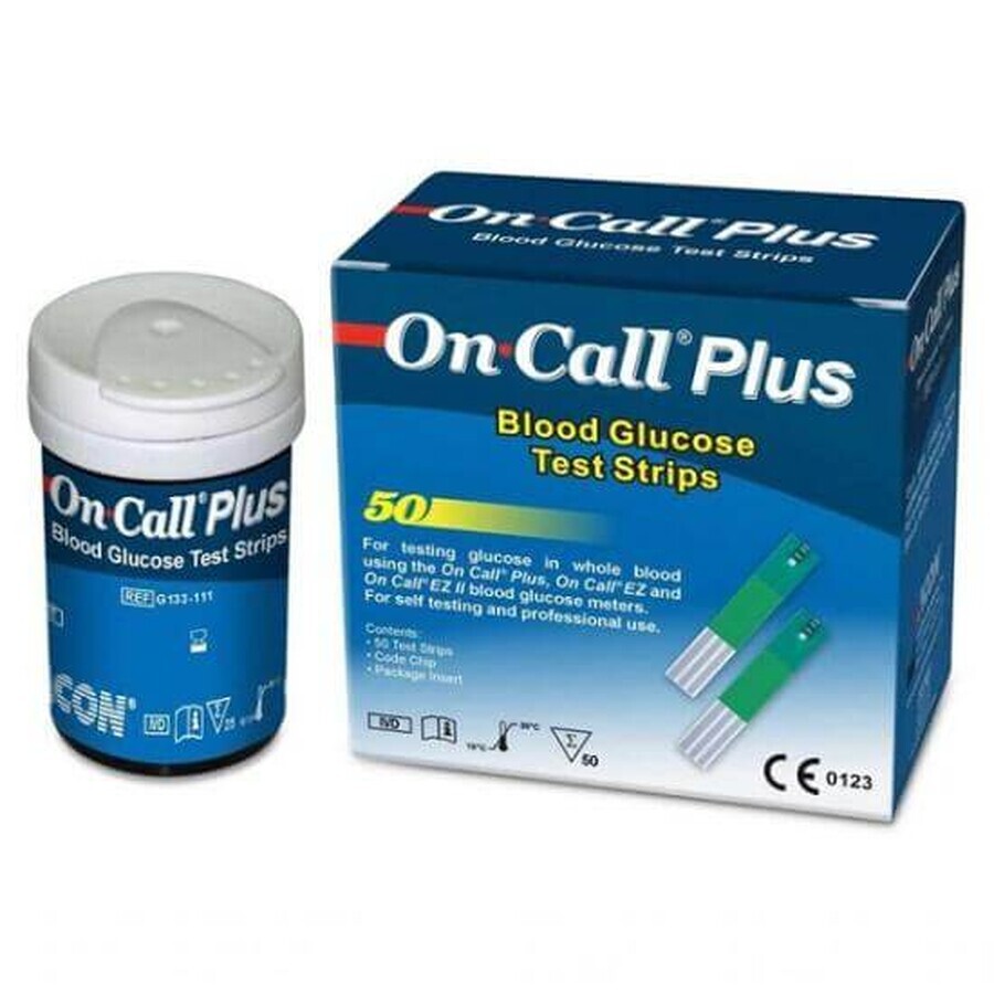 Test glicemia On Call Plus, 50 pezzi, Acon Laboratories