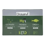 Drasanvi Keto Pakket Elektrolyten 60 Capsules + Magnesium 60 Tabletten + Omega 3 , 30 parels