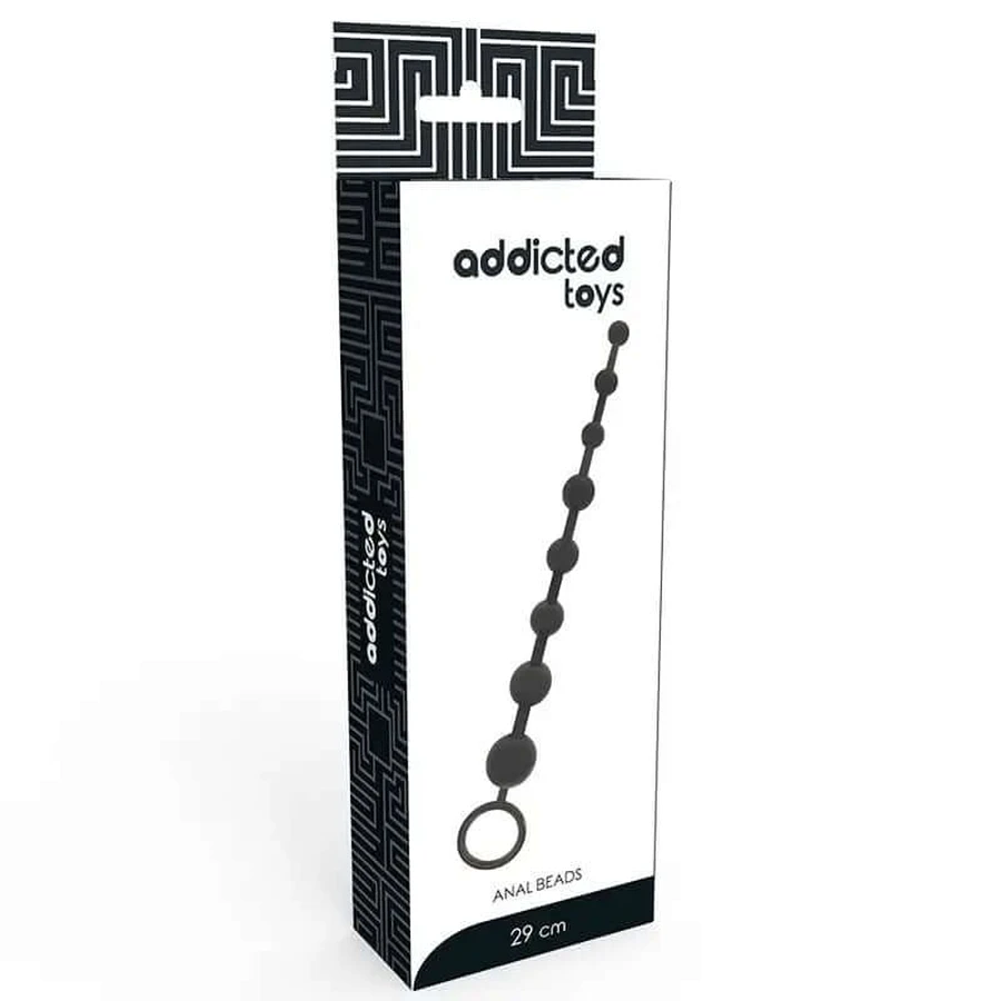 Verslaafd Speelgoed Anaal Kralen 29Cm Zwart