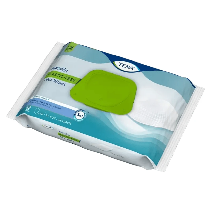 Tena Proskin Plastic-Free Wet Wipes