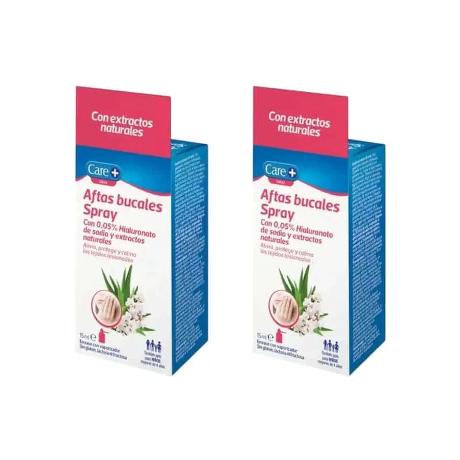Care+ Aftas Buccale Spray, 2X15 Ml
