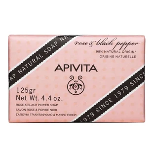 APIVITA Natural Soap with Rose & Black Pepper 125 gr