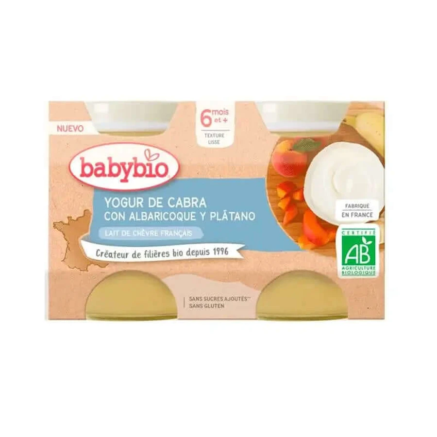 Babybio Yogurt Apricot Banana - 2X130 gr