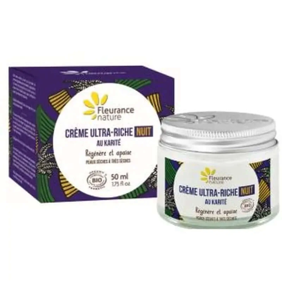Fleurance Nature Ultra Rich Night Cream With Shea Butter 50Ml. Bio