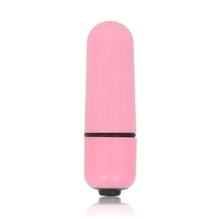 Glossy Small Pink Vibrating Bullet