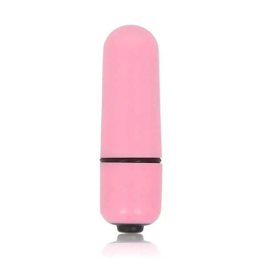 Glossy Small Pink Vibrating Bullet