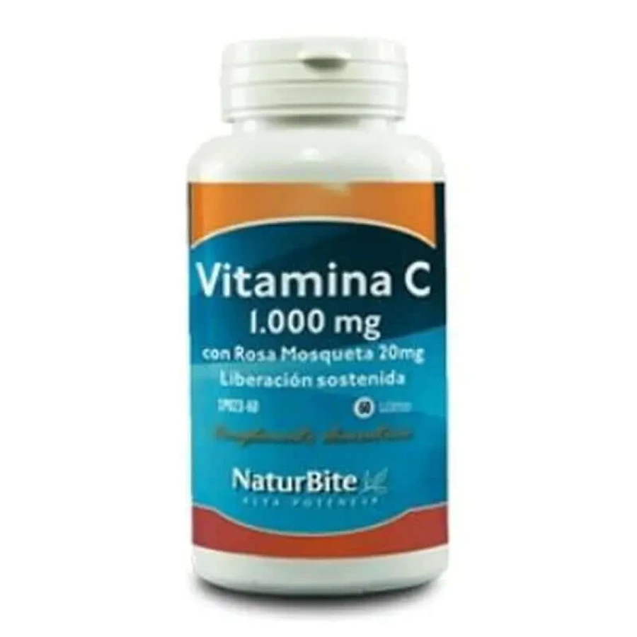 Naturbite Vitamin C 1000Mg. with Rosehip 20Mg. 180 Tablets