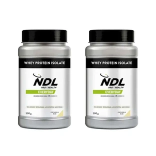 Ndl Pro-Health Whey Protein Isolate - Isolated Protein, Pure Vanilla Bliss , 2X500 G
