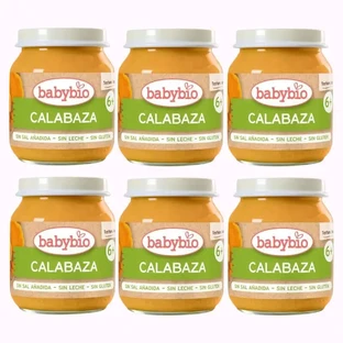 Babybio Pompoenpotje, verpakking 6 x 130 gram