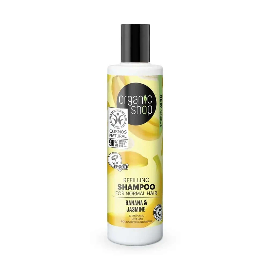 Skin Super Good Champú Rellenador Para Cabello Normal Plátano Y Jazmín, 280 Ml