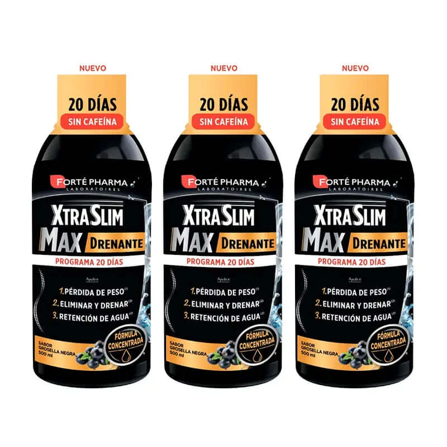 Forté Pharma Triplo Xtraslim Max Drainage, 3 x 500 ml