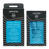 APIVITA vochtinbrengend masker voor alle haartypes met hyaluronzuur en aloë, 20 ml