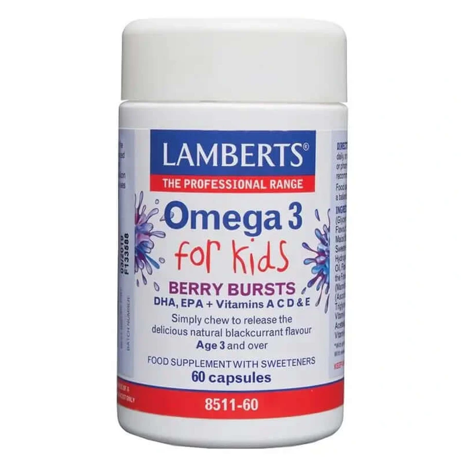 Lamberts Omega 3 pour enfants, 60 gélules