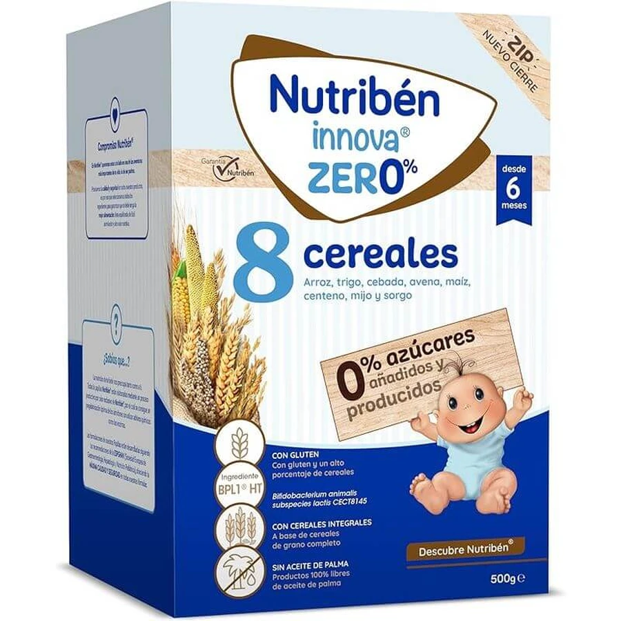 Nutriben Papilla Innova 8 Granen 0%, 500 g