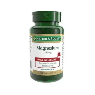 Nature's Bounty Magnésium 250 mg - 100 Comprimés pelliculés
