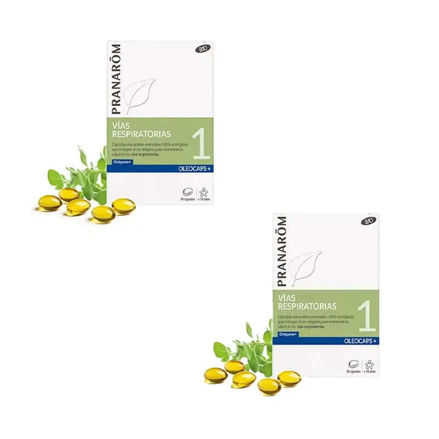 Pranarôm Luchtwegen Oleocaps+ 1 Oregano, 2X30 Capsules