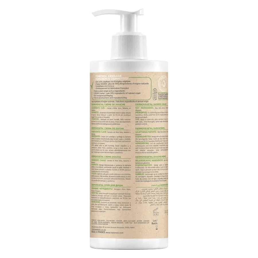 Topicrem Dermovegetal Shower Cream , 390 ml