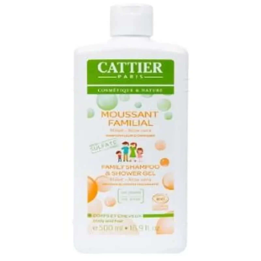 Cattier Sulfate-Free Family Shower Gel & Shampoo 500Ml