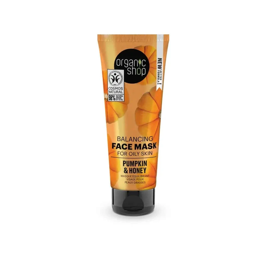 Organic Shop Organic Shop Balancerend Gezichtsmasker Voor De Vette Huid Pompoen En Honing, 75 Ml