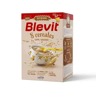 Blevit Baby Food Superfiber 8 Cer. And Cocoa, 500 grs