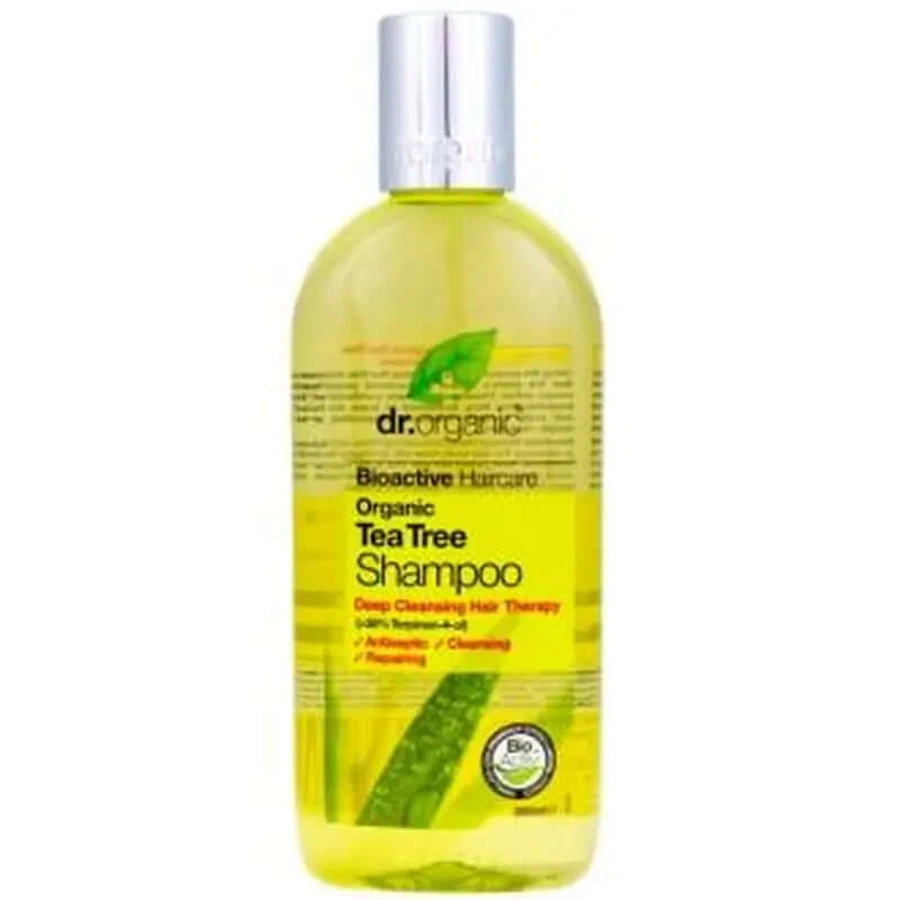 Dr.Organic Tea Tree Shampoo voor vet of problematisch haar, 265 ml