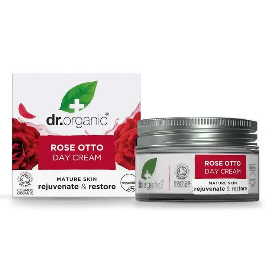 Dr.Organic Rosa Damascena Rijpe Huid Dagcrème, 50 ml