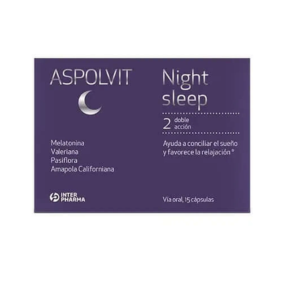 Aspolvit Night Sleep 15 Kapseln