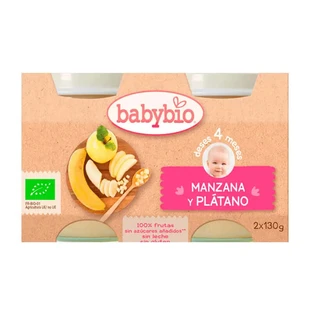 Babybio Apple Banana, 130 gr