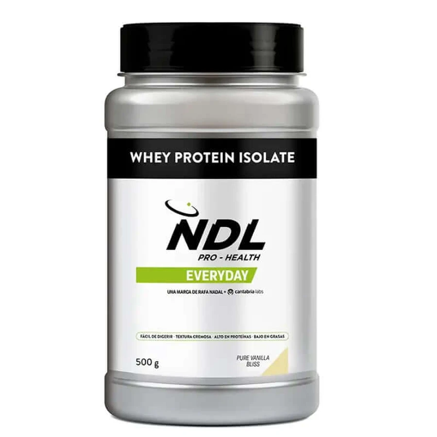 Ndl Pro-Health Whey Protein Isolate - Protéines isolées, Pure Vanilla Bliss , 500 g