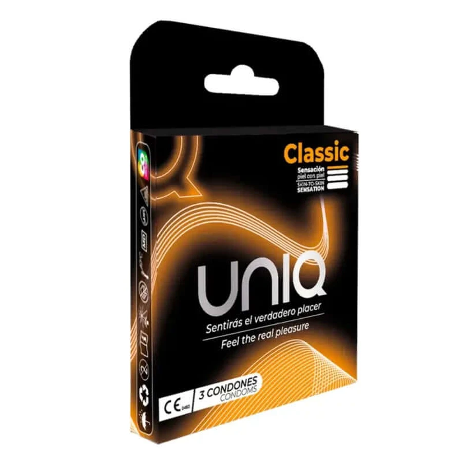 Uniq Classic Latex Free Condoms, 3 pcs.