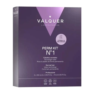 Valquer Professional Perming Kit No. 1 - Cheveux normaux - Boucles durables en 3 étapes