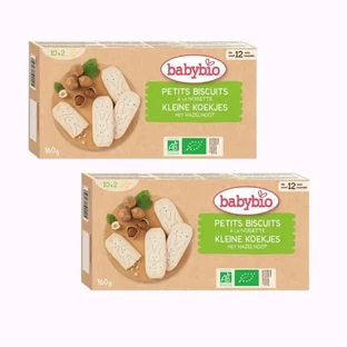 Babybio Haselnuss Wachstumskekse, Packung 2 x 160 g