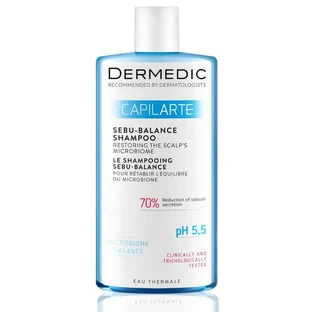 Dermedic Capilarte Sebu-Balance Kopfhaut Mikrobiom Wiederherstellungsshampoo, 300 ml