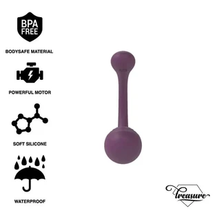 Vibratore telecomandato a doppia coppia Treasure Merlin