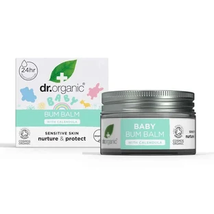 Dr.Organic Mama & Baby Balsem Voor Baby's Billen Beschermend, Verzachtend, Voedend, 35 g