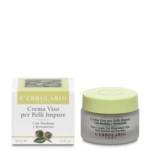 L'Erbolario Gesichtscreme Klette Rosmarin Unreine Haut 30Ml
