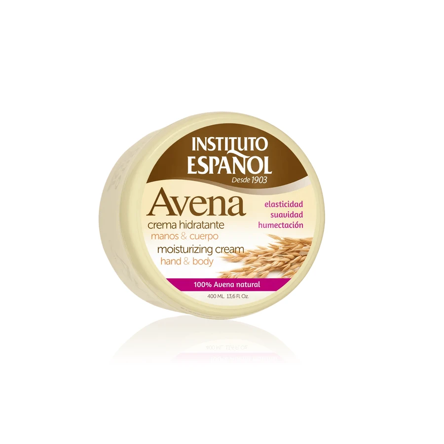 Crema de corp cu fulgi de ovăz Instituto Español Borcan - 400 Ml
