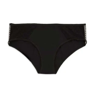 Platanomelon Kiwitas Classic Plumeti Menstrual Panties Black / S