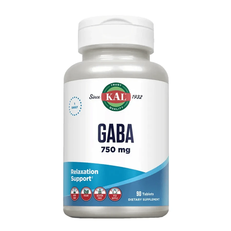 Solaray Gaba 750 Mg. 90 Comp. Kal