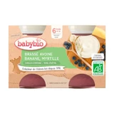 Babybio Yoghurt Havermout Banaan Bosbes - 2x130g