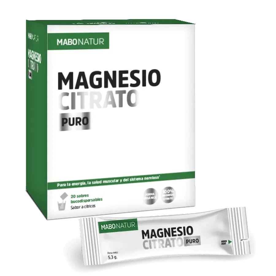 Mabonatur Magnesio Citrato Puro, 20 sobres