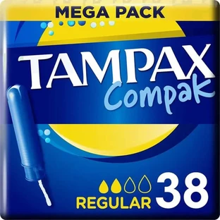 Tampax Compak Regular Tampons mit Applikator, 38 Stück