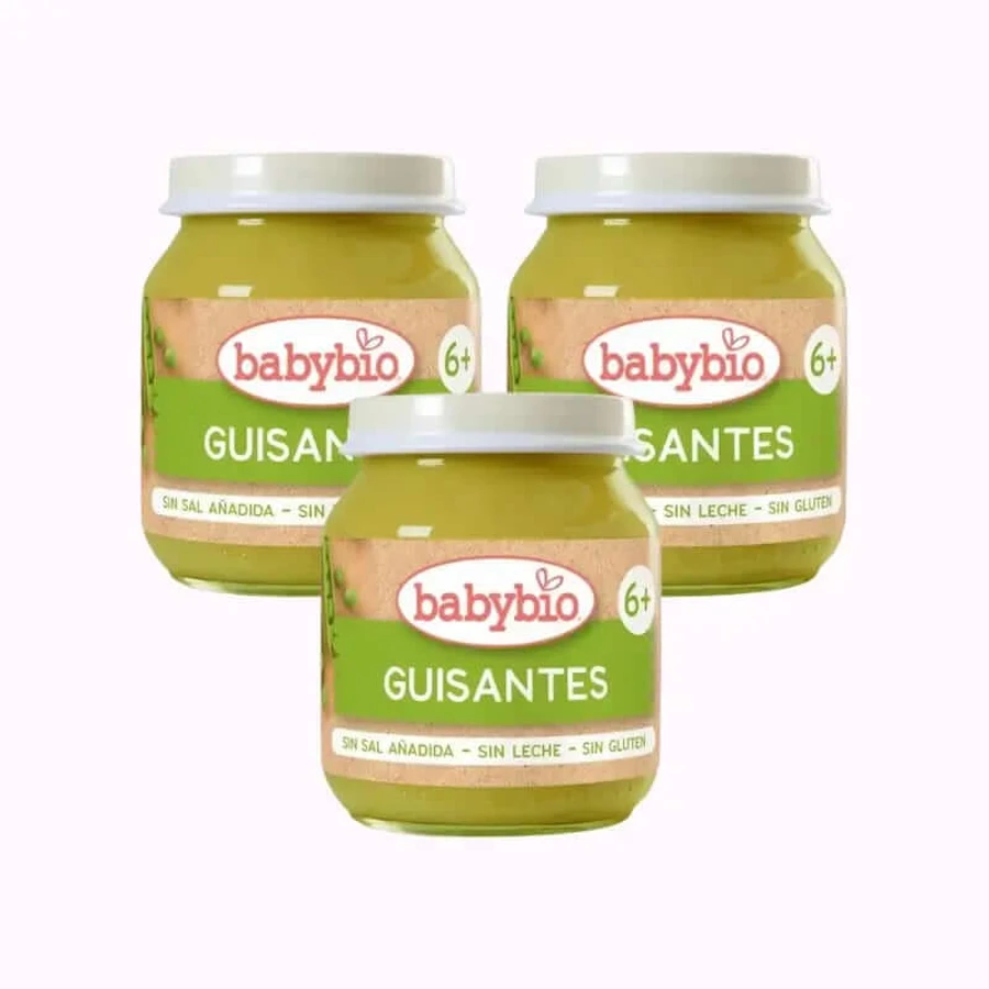 Babybio Erbsen, Packung 3 x 130 gr.